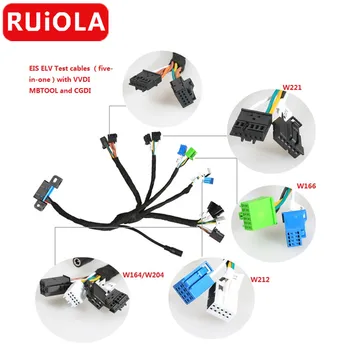 

EIS ELV Test cables for Mercedes Works Together with VVDI MBTOOL (five-in-one)