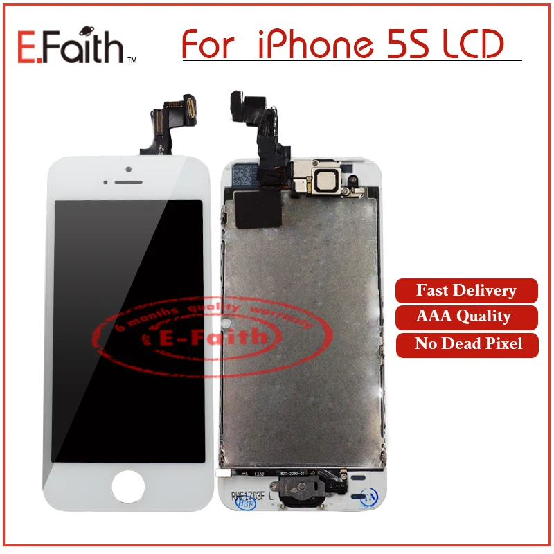 20 шт. AAA E-вера 5S Полное собрание ЖК-дисплей для iphone Дисплей Сенсорный экран