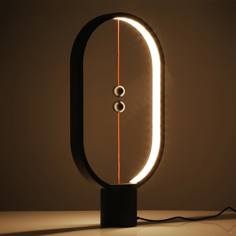 Баланс светодиодный свет Эллиптический Магнитный USB Powered умный дом стол ночник Фея огни заставляют людей расти свет