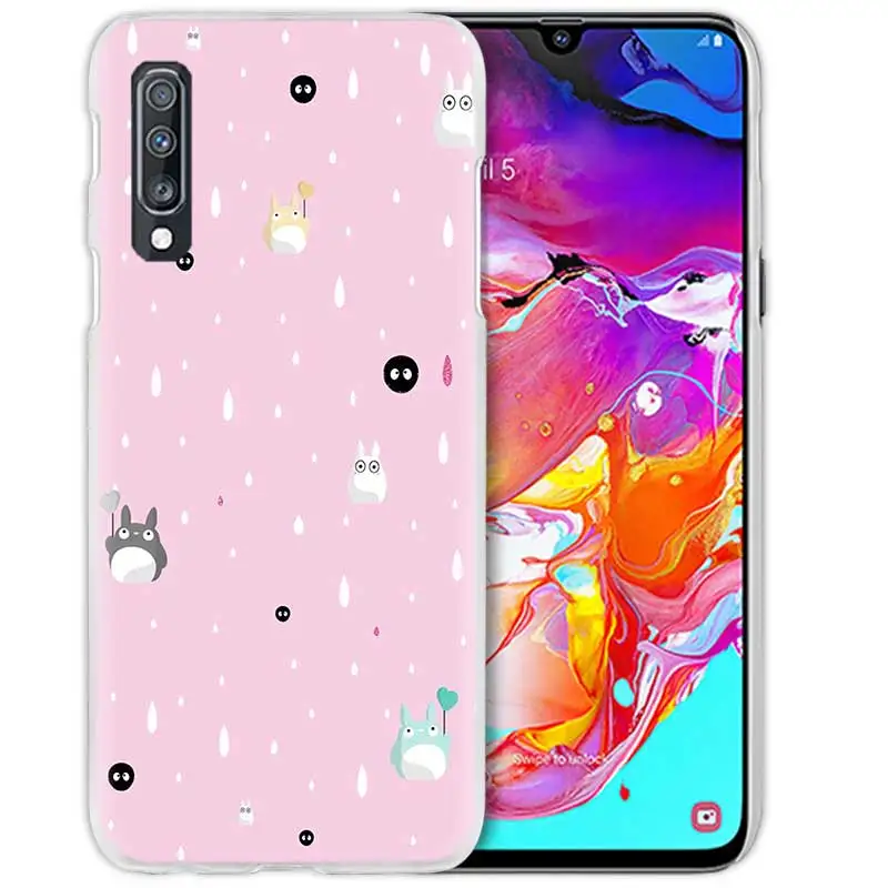 04 Studio Ghibli Унесенные призраками чехол для samsung Galaxy A50 A70 A20e A40 A30 A20 A10 A8 A6 плюс A9 A7 жесткий чехол для телефона с рисунком в виде крышка Away Totoro - Цвет: 04