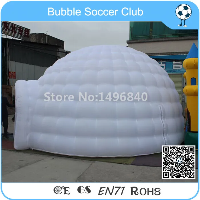 

Free Shipping 5x5x3 Meter Outdoor LED Inflatable Dome Tent For Sale Inflatable Igloo Tent