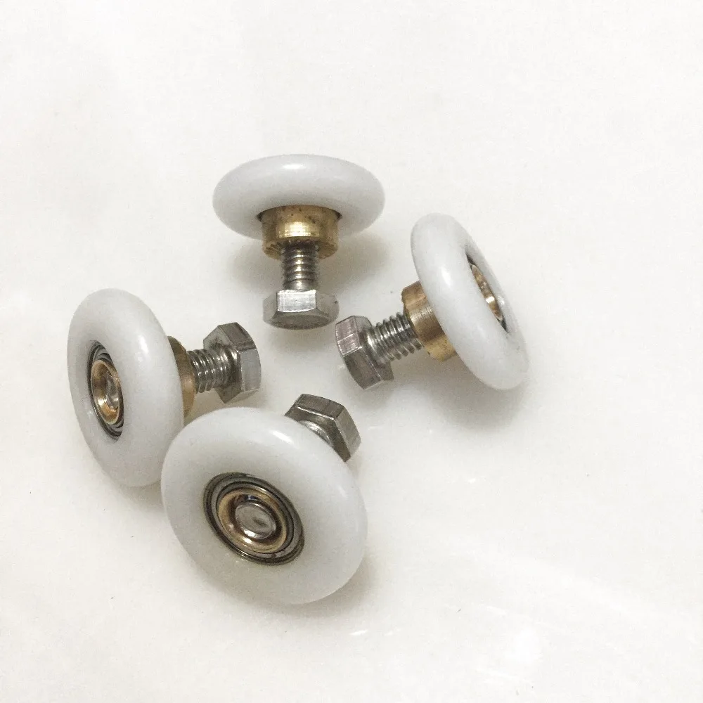 

4PCS/8PCS Durable Replacement Shower Door Rollers /Runners/Wheels 25mm Wheel Diameter Replacement Part With Screw