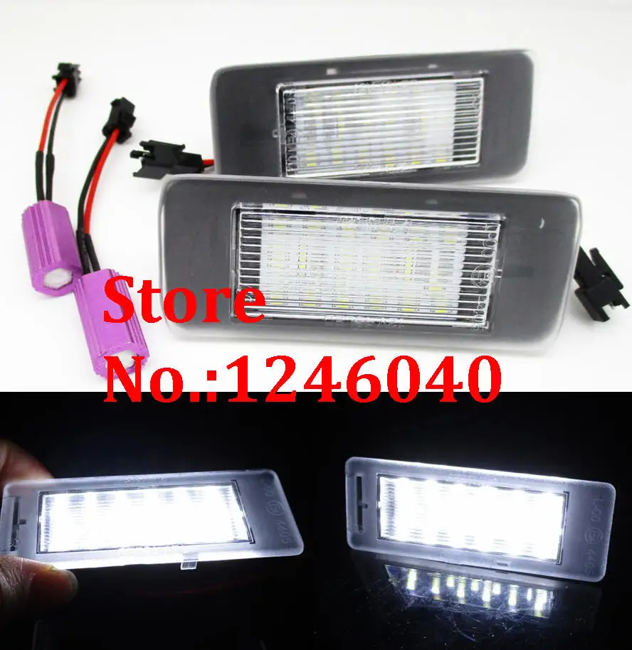 2PCS canbus 18LED License Plate Number Plate lamp Light for Opel Astra