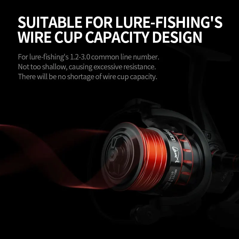 Linnhue New Design Fishing Reel LS 2000 Spinning Reel 5.0:1 Shallow Wire Cup Light Fishing Tackle for Lure-fishing Carp Fishing