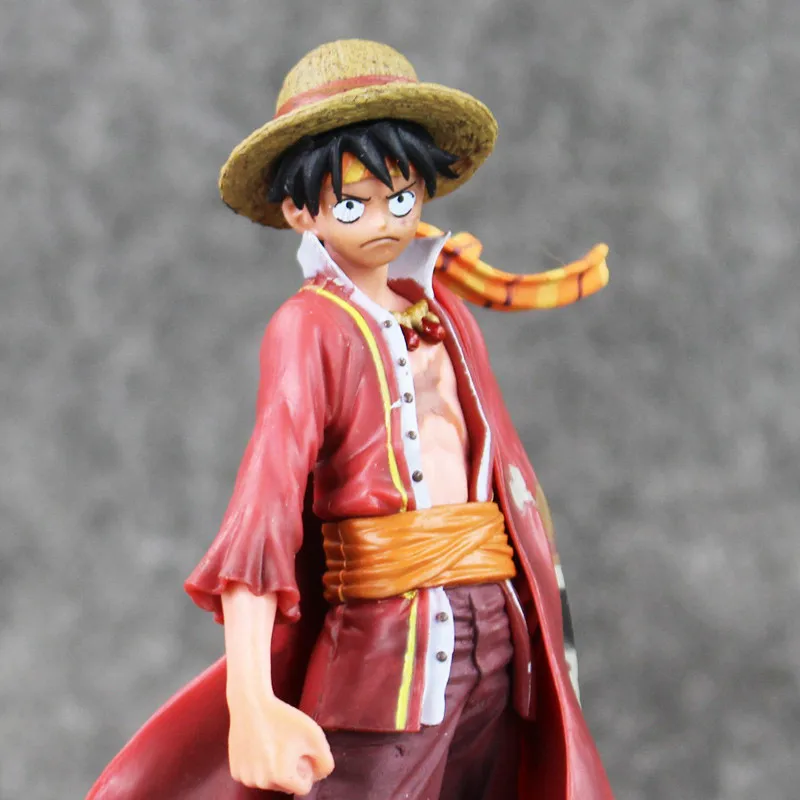 Аниме One Piece Monkey D Luffy The Ultimate King Ver. Фигурка из ПВХ с красной накидкой OP