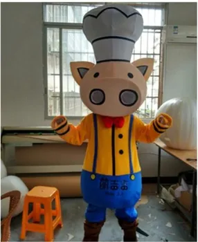 

Advertising Chef Pig Mascot Costume Suits Cosplay Party Game Dress Outfits Clothing Advertising Carnival Halloween Christmas