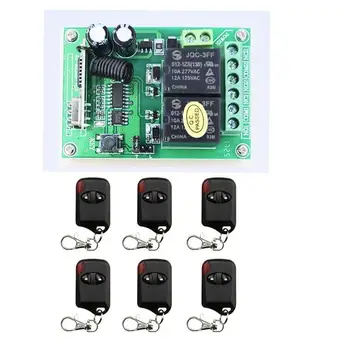 

433 M/315 DC12V 2CH RF Wireless Remote Control Switch System 5~6 Transmitter Receiver for Appliances Gate Garage Door