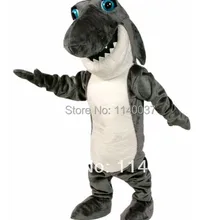 Талисман темно-серый костюм акулы-талисмана с героями мультфильмов карнавальный костюм вечерние