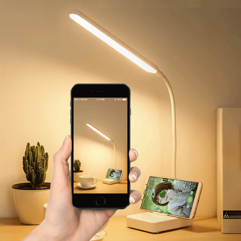 LED touch dimming desk lamp USB charging reading eye protection table light learning bedroom living room lighting book lamps 2