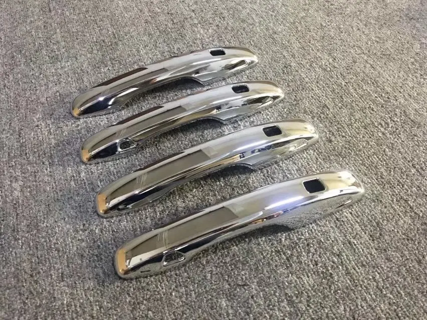 DEE Car Accessories For VOLVO XC60 2018 Chrome Side Door Handle Cover Trim / With Smart Key Hole