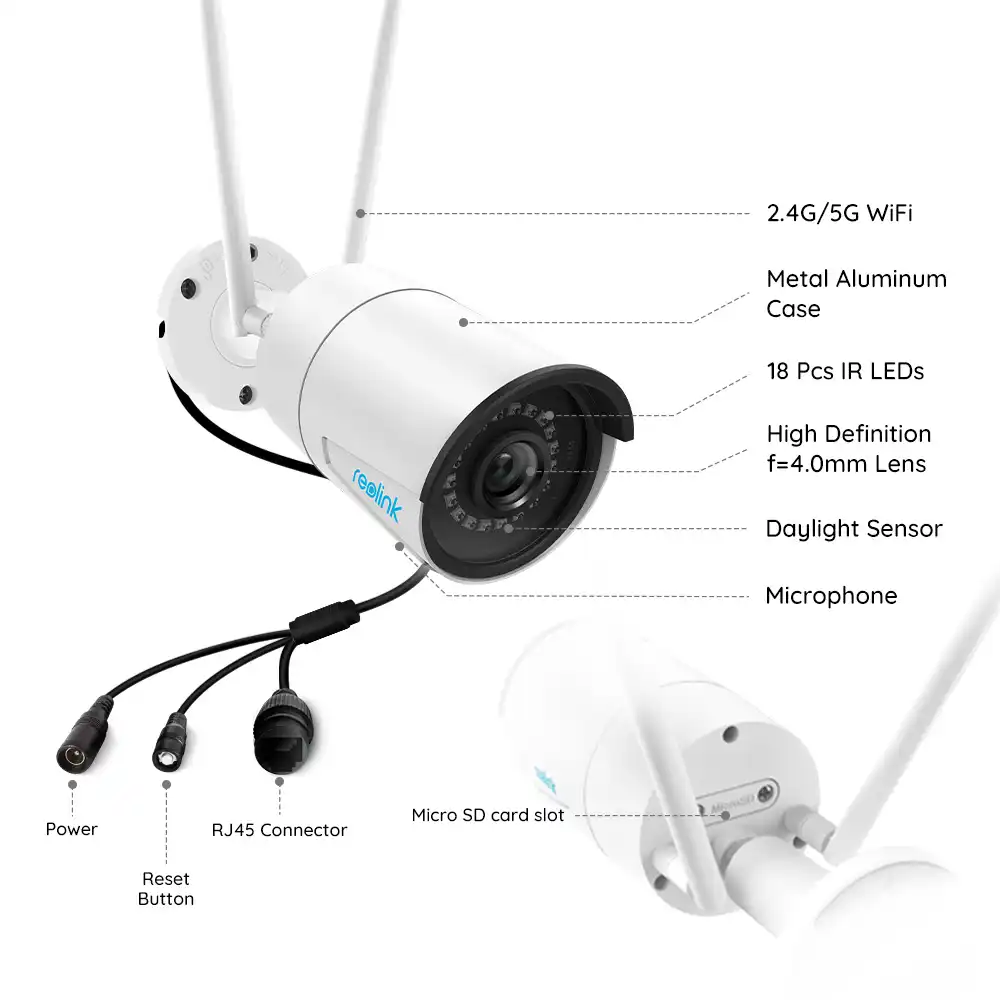 Ip Camera Reolink Onvif REOLINK 4K Wi-Fi PTZ Security Camera 5X