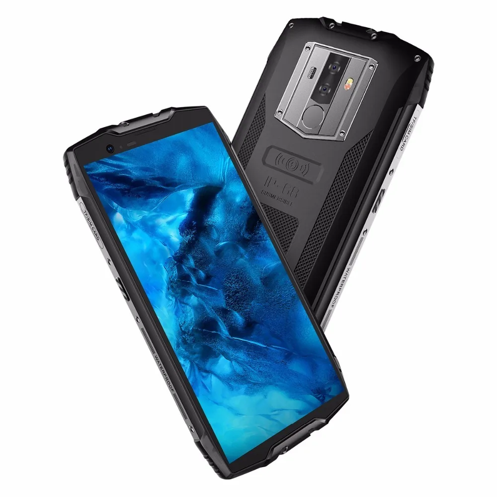 Blackview BV6800 Pro смартфон 5,7 "IP68 Водонепроницаемый MT6750T Octa Core 4 Гб + 64 Гб 6580 мАч Батарея Беспроводной зарядка NFC для мобильного телефона