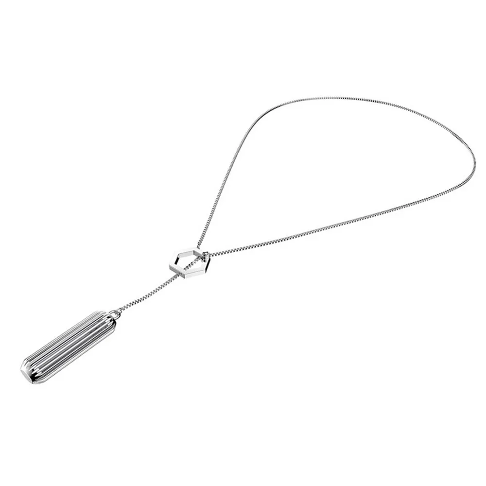 Metal Stainless Steel Necklace Pendant Strap Holder For Fitbit Flex 2 Bracelet 