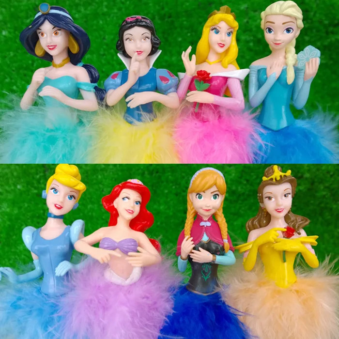 

Princesa snow white Belle Ariel Cinderella Doll Set figure dolls For Girls