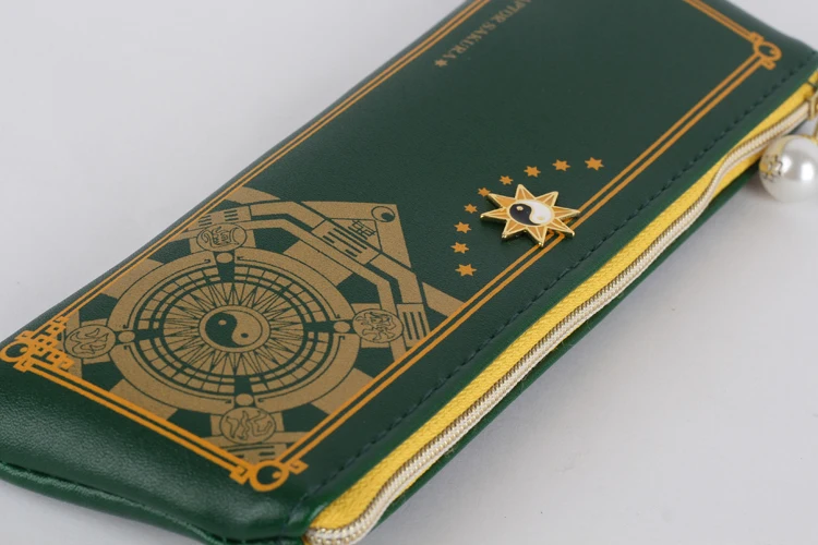 MSMO Anime CardCaptor Sakura Cosplay The Clow Long Zip Coin Purses Kinomoto Sakura Clow Card Wallet Purse 11