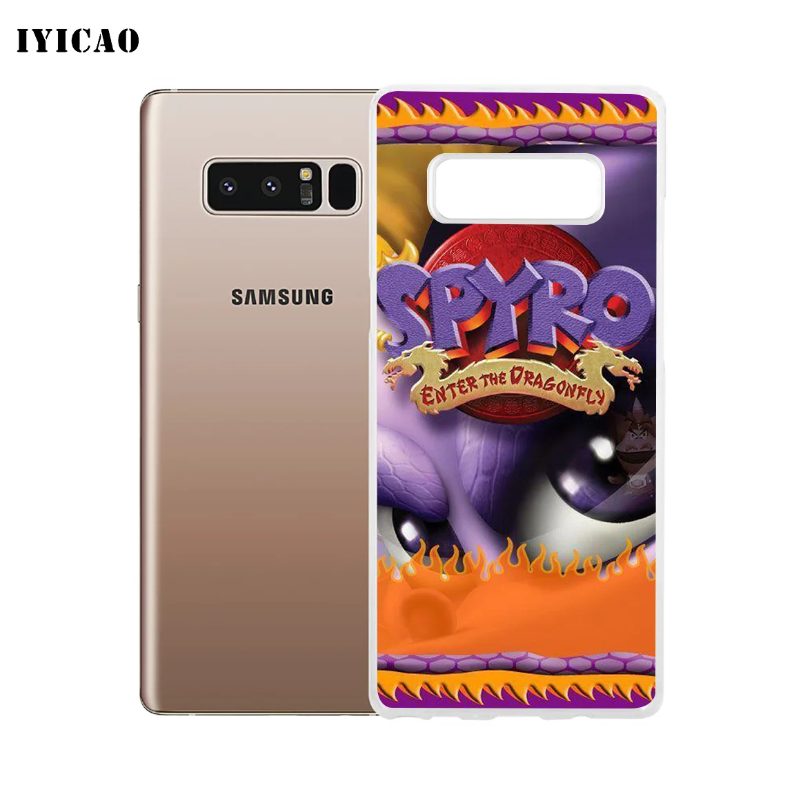 Мягкий силиконовый чехол IYICAO Spyro The Dragon для Samsung A5 A6 Plus A7 A8 A9 J3 J5 J7 Note 8 9 из