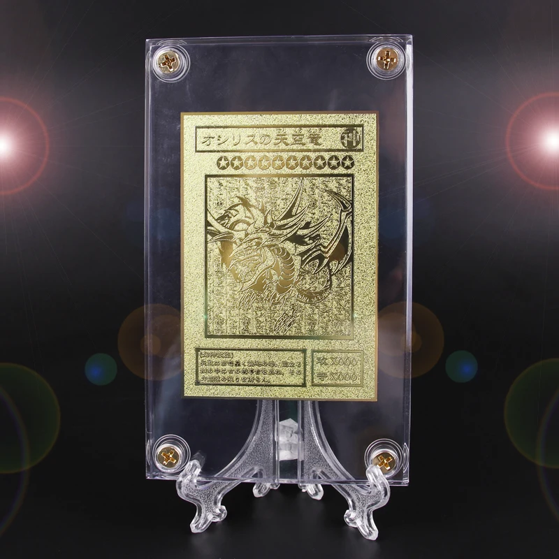 

Yu Gi Oh Japanese Anime Around The Gold Card Wing Dragon Dragon Giant Soldier Sky Dragon Metal Card Kids Toy Gift