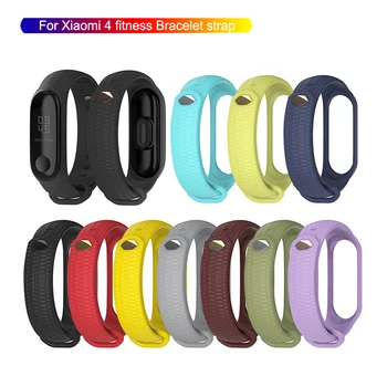 

For Mi Band 4 Strap Bracelet Accessories Fitness Bracelet Miband 4 Replacement Silicone Wriststrap Smart Band for Xiaomi Band 4