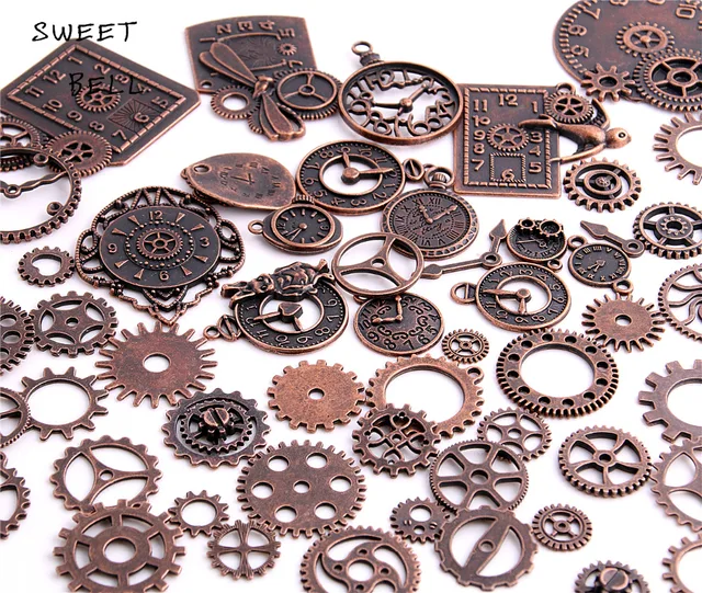 40pc/lot Diy Vintage Charms Metal Zinc Alloy Gear Pendant Charms Mixed Steampunk 40pc/lot Diy Vintage Charms Metal Zinc Alloy Gear Pendant Charms Mixed Steampunk