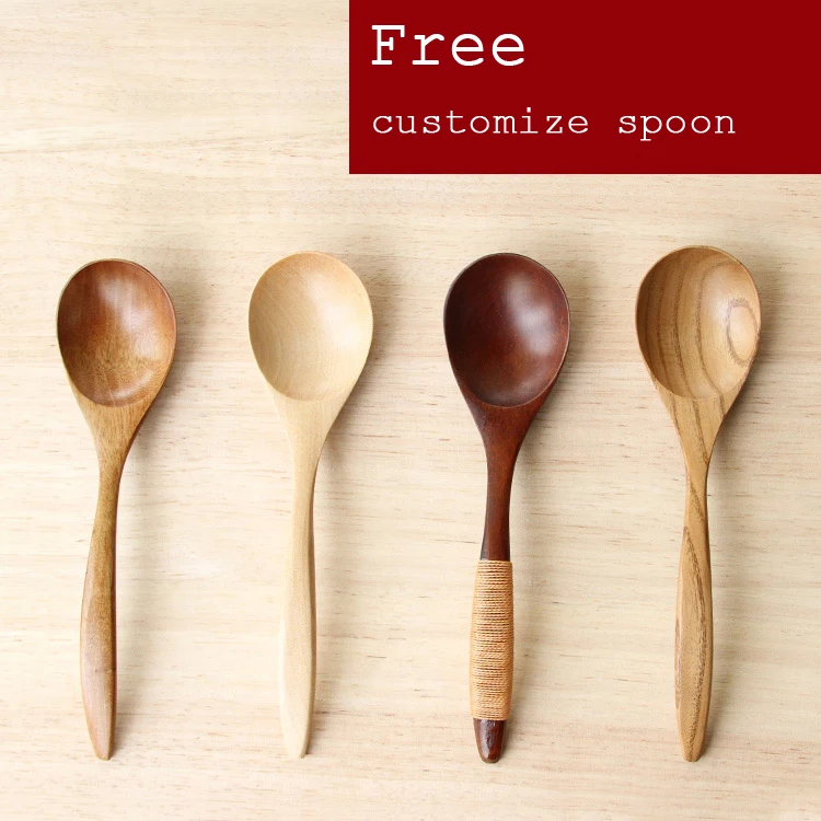 Personalized Delicate Kitchen Using Condiment Spoon Small Wooden Honey