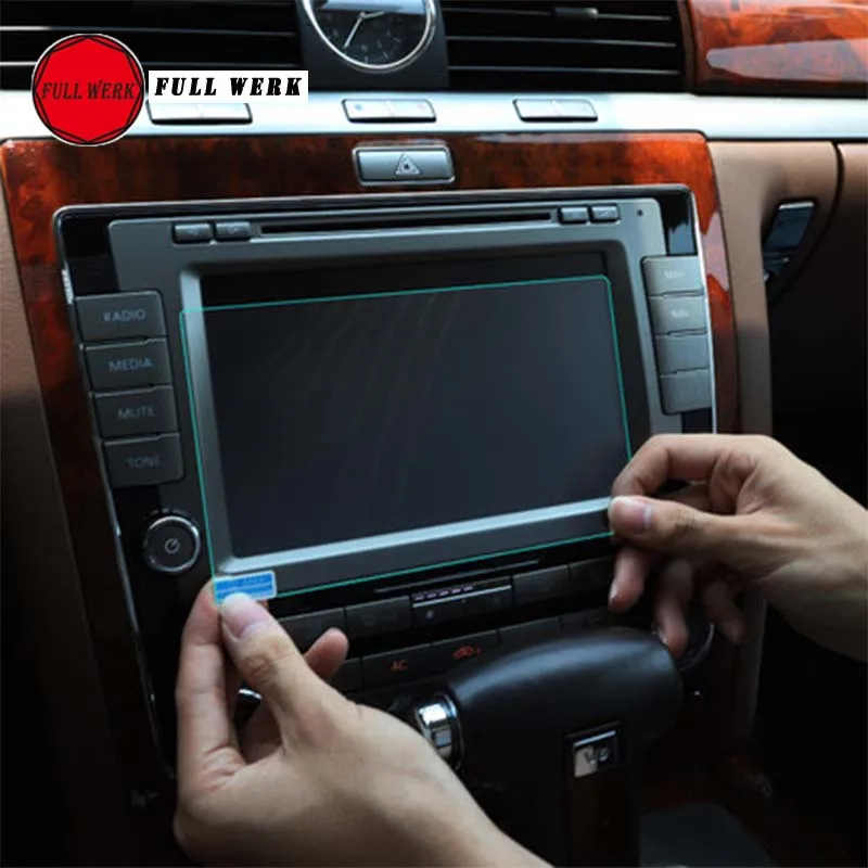 Против царапин автомобильный стиль Навигация закаленное стекло экран для экрана пленка наклейка для VW Phaeton интерьерные аксессуары