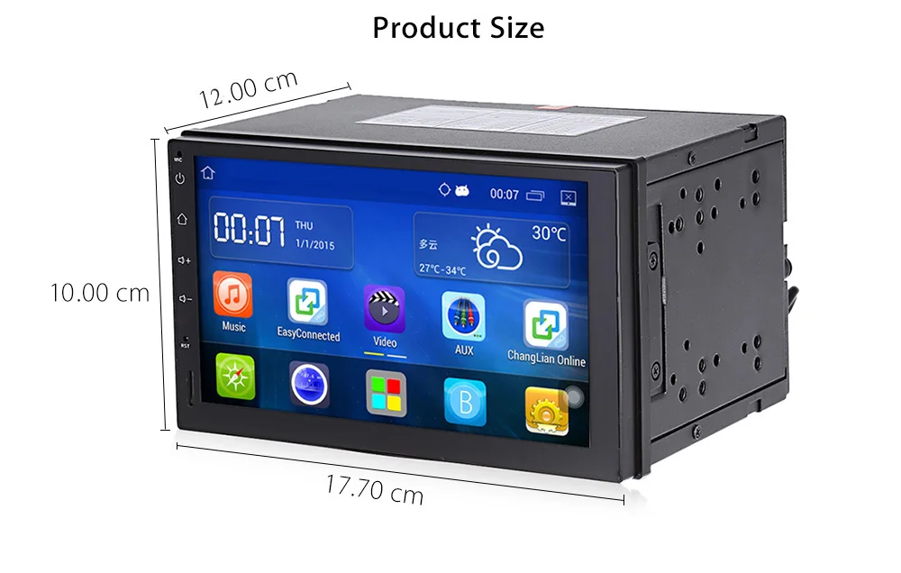 Top RM - CT0009 Android 5.1 2 din Car Multimedia Player 7 inch Capacitive Touch Screen 1024x600 Auto GPS Navigation FM Car Radio 10