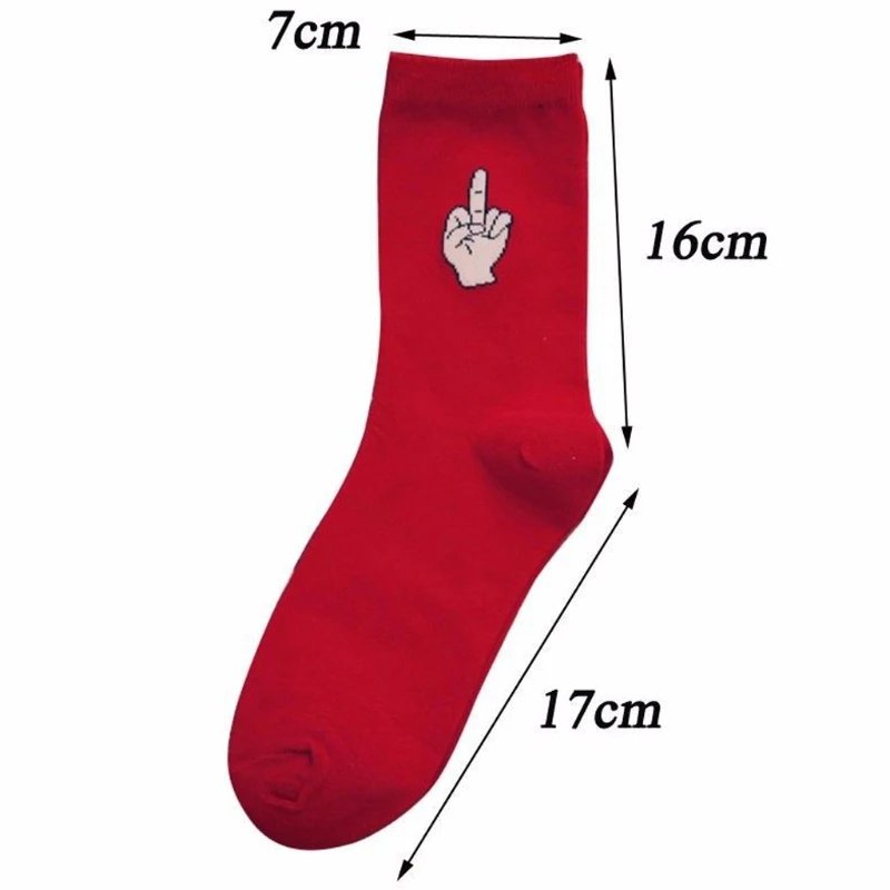 

Womens Girls Cotton Candy Color Long Funny Cartoon Pattern Socks Casual Winter