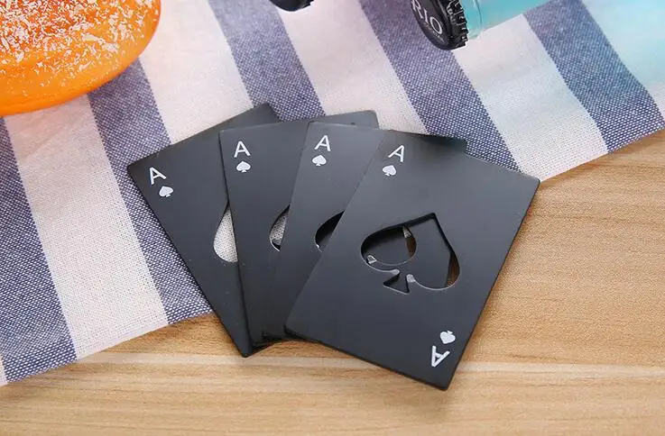 Открывалка для бутылок из нержавеющей стали 1 шт. открывалка с пивом игральная