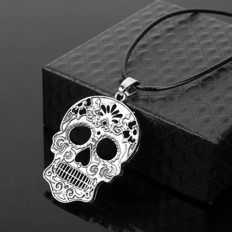 Dongsheng Sugar подвеска с черепом Готический День мертвых череп шнур &quotчереп&quot