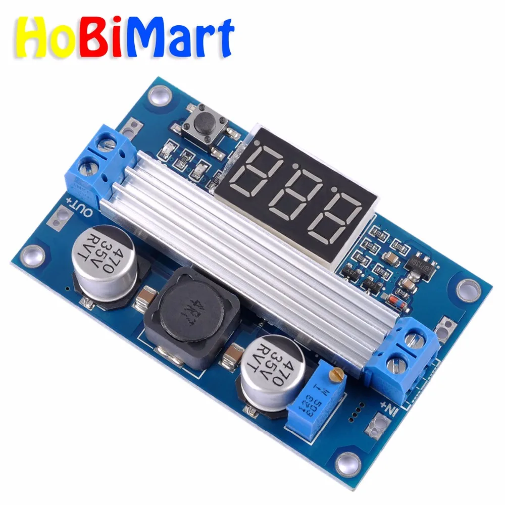 

Adjustable Boost DC Regulated Power Supply 5/12V Voltage Converter Module + Digital Voltmeter 3~35V to 3.5~35V transformer #LU11