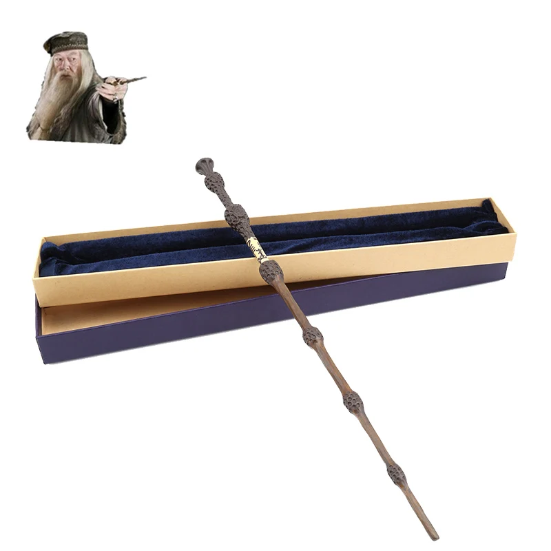 

Metal Core Original Version Quality Deluxe COS Albus Dumbledore Magic Wand of Magical Stick with Gift Box Pack of Harri Potter