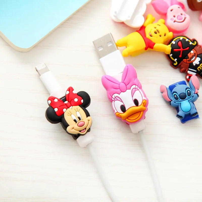 

Cartoon Protector Cable Cord Saver Cover Coque For Cable iPhone 4 4S 5 5S SE 5C 6 6S 7 7 Plus 8 X Protective Sleeve Fundas