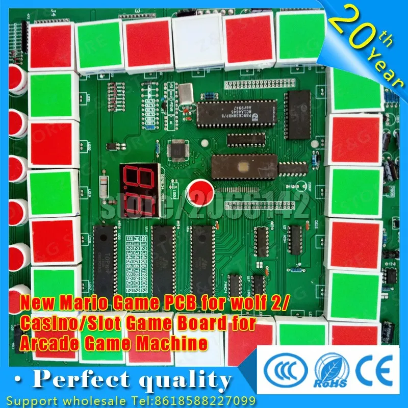 1 шт. Новый Марио PCB игры для Волк 2/казино/слот игры для аркадная игра машина