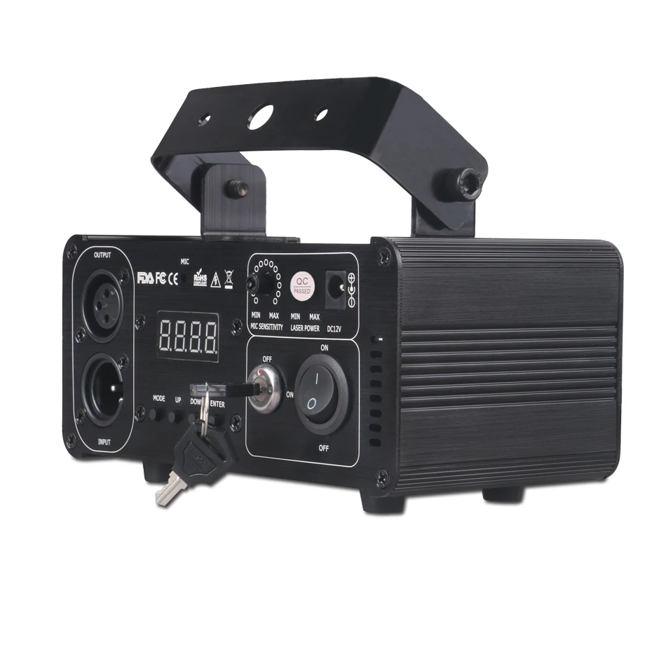 الغريبة عن DMX512 الأحمر 200 mW ضوء الليزر المهنية المرحلة إضاءة الماسح DJ حزب مشاهدة عيد الميلاد ضوء تأثير العارض ديسكو