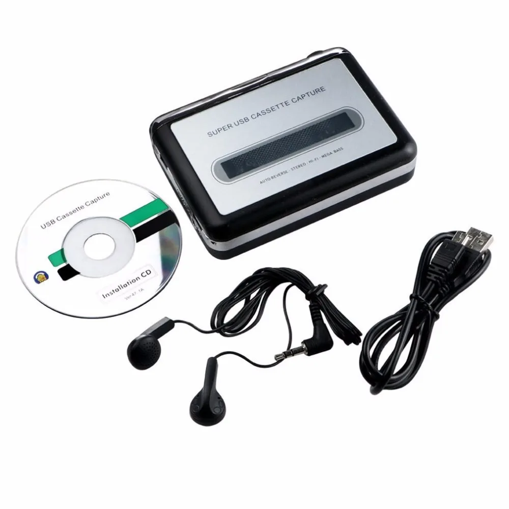 Portable Tape To PC Super USB Cassette To MP3 Converter Capture Music