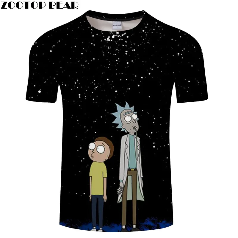 

Rick and Morty By Jm2 Art 3D Print t shirt Men Clothes Summer Anime T-Shirt Short Sleeve Tees O-neck Tops Drop Ship Loose Casual