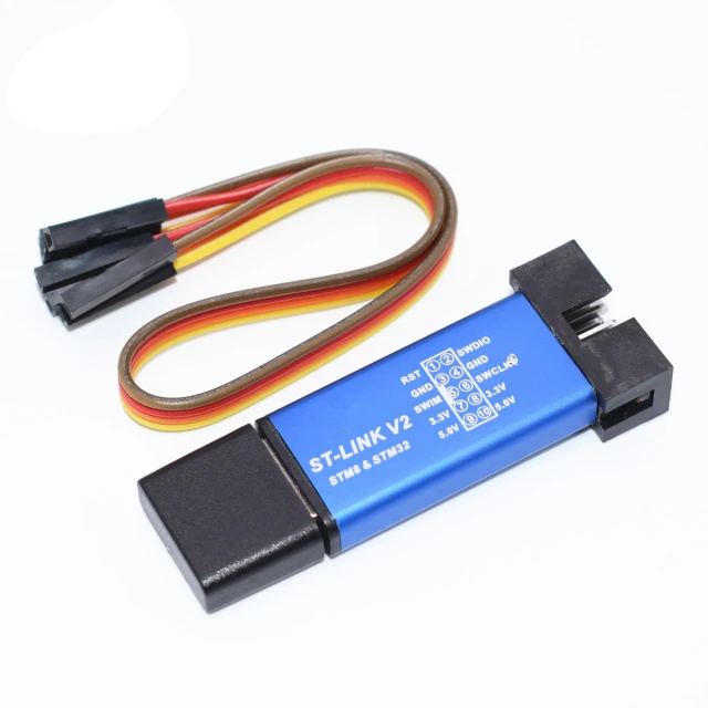 

1PCS ST LINK Stlink ST-Link V2 Mini STM8 STM32 Simulator Download Programmer Programming With Cover A17