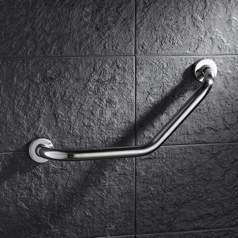 Wall Mount Stainless Steel Grab Bars Bathroom Bathtub Handrail With Soap Dish Disability Aid Safety Helping Handle