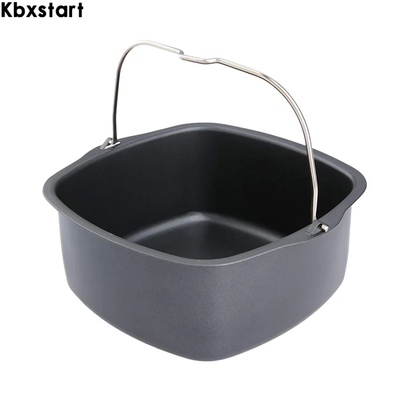 

Kbxstart Air Fryer Accessory Non-Stick Baking Basket For Philips Tray Cooking Pot For Philip HD9220 HD9225 HD9232 HD9233 HD9641