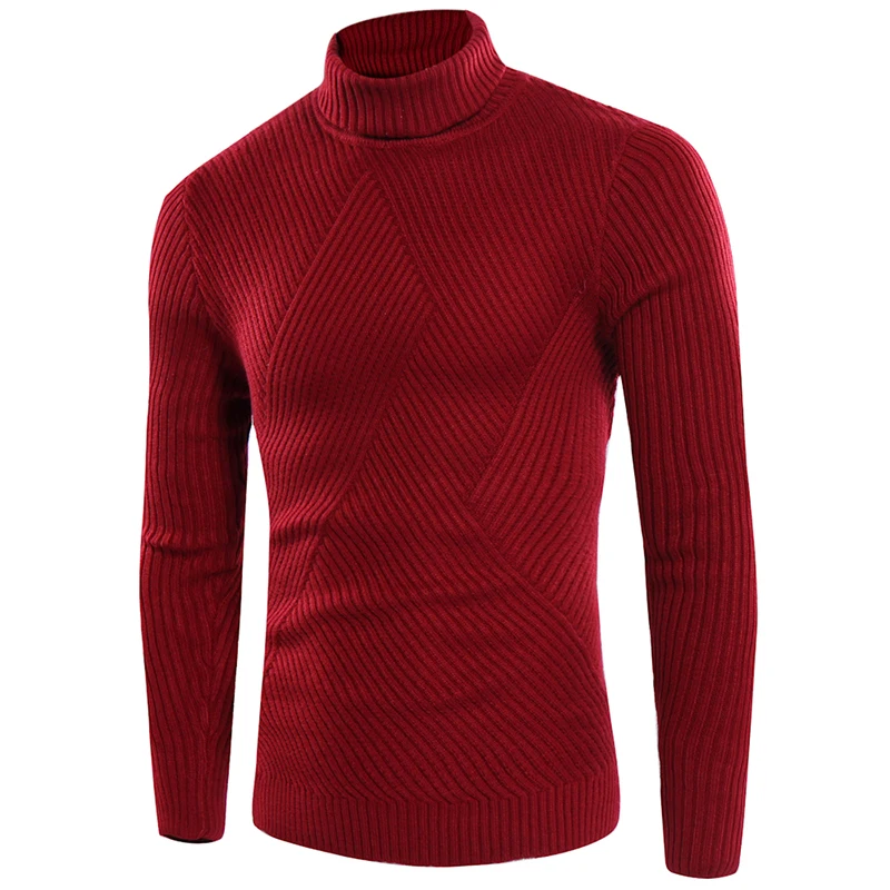 Men's Sweater Male Turtleneck Sweaters Korean Fashion Mens