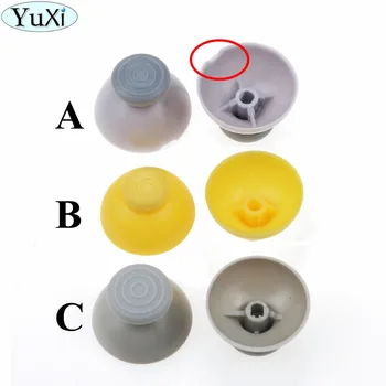 

YuXi 2pcs Analog Joystick Stick Cap Caps for Gamecube for NG C GC controller Left and right Yellow/Grey