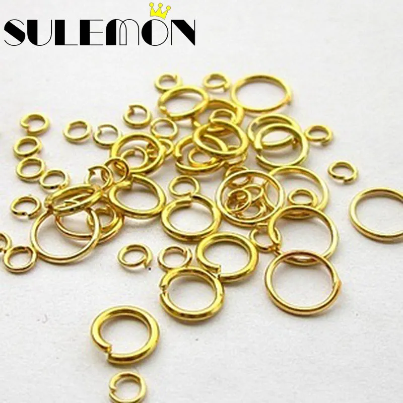 

Multi Size Zinc Alloy Open Jump Rings Split Ring For Jewelry Findings DIY Accessories Silver Gold Black Bronze 4 5 6 8 14mm Dia