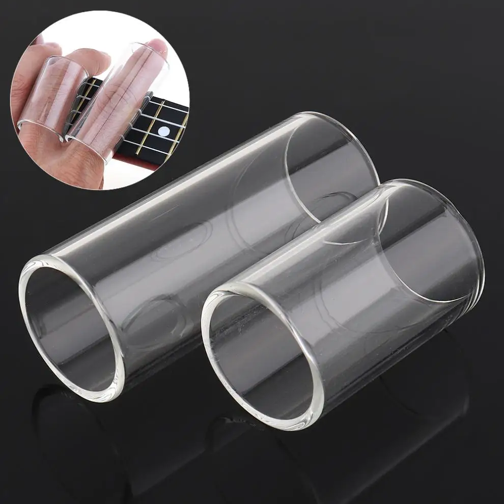 Buy 2pcs Glass Guitar Slide Length Finger Slider 40mm