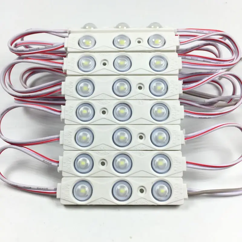 Super Bright SMD 2835 LED Injection lens Module 1.8W Advertisement Design High Quality LED Module Lighting Module 3 LEDs DC12V Super Bright SMD 2835 LED Injection lens Module 1.8W Advertisement Design High Quality LED Module Lighting Module 3 LEDs DC12V