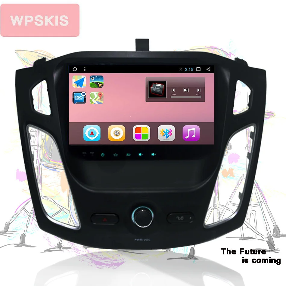 Best 2Din Car DVD For Ford Focus 2012 2013 2014 GPS Navigation Radio FM Bluetooth multimedia video Player Android 9.0 4+64 Head unit 1