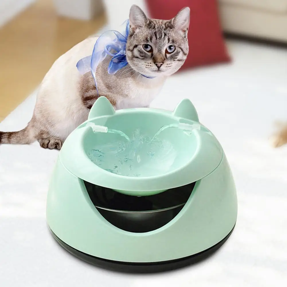 Ни один автоматический фонтан воды интеллектуальный Световой USB Электрический диспенсер для воды циркуляции питьевой чаши для кошек собак