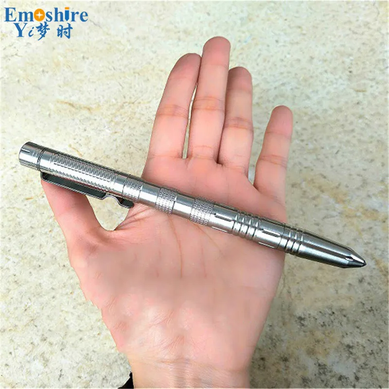 Emoshire Ballpoint Pen With LED flashlight tungsten steel head stainless steel tactical pen outdoor self - defense multi - functional defense equipment supplies (8)