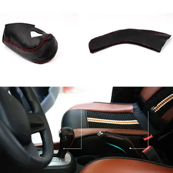 

PU Leather Gear Shift Knob Covers + Handbrake Cover Shell Interior Car Styling Accessories For Chevrolet Chevys Trax 2013 - 2017