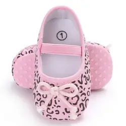 2018 Новое поступление Обувь для младенцев с бабочка узел Удобные Обувь для прогулок 0-18 м Обувь для девочек