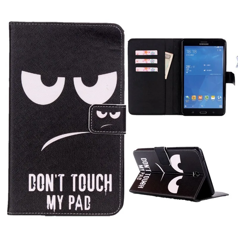 Smart Case For Samsung Galaxy Tab 4 7.0 T230 T231 T235 Cover Cartoon Tower PU Leather Silicone Stand Wallet Flip Tablet Cases  (6)